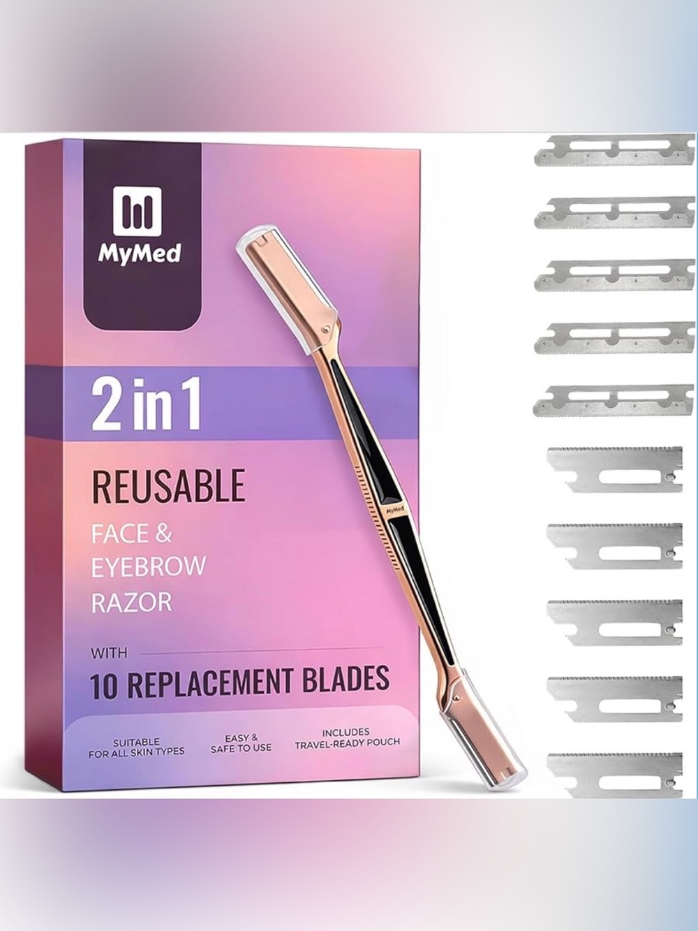 2-in-1 Dermaplane Razor for Women Face Razors for Women